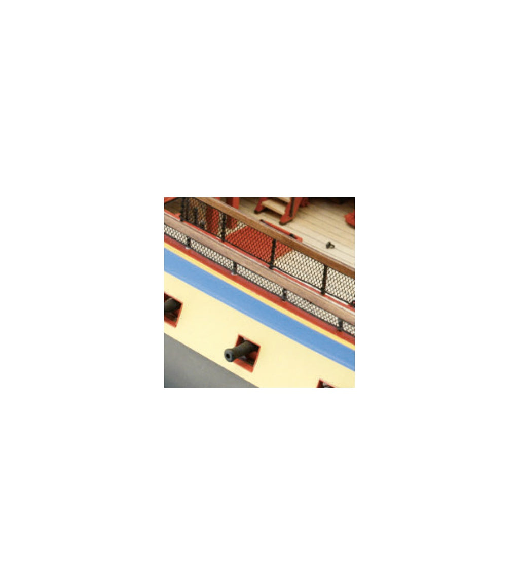 Fine Net in Black Fabric 200x350 mm for Ship Modeling
